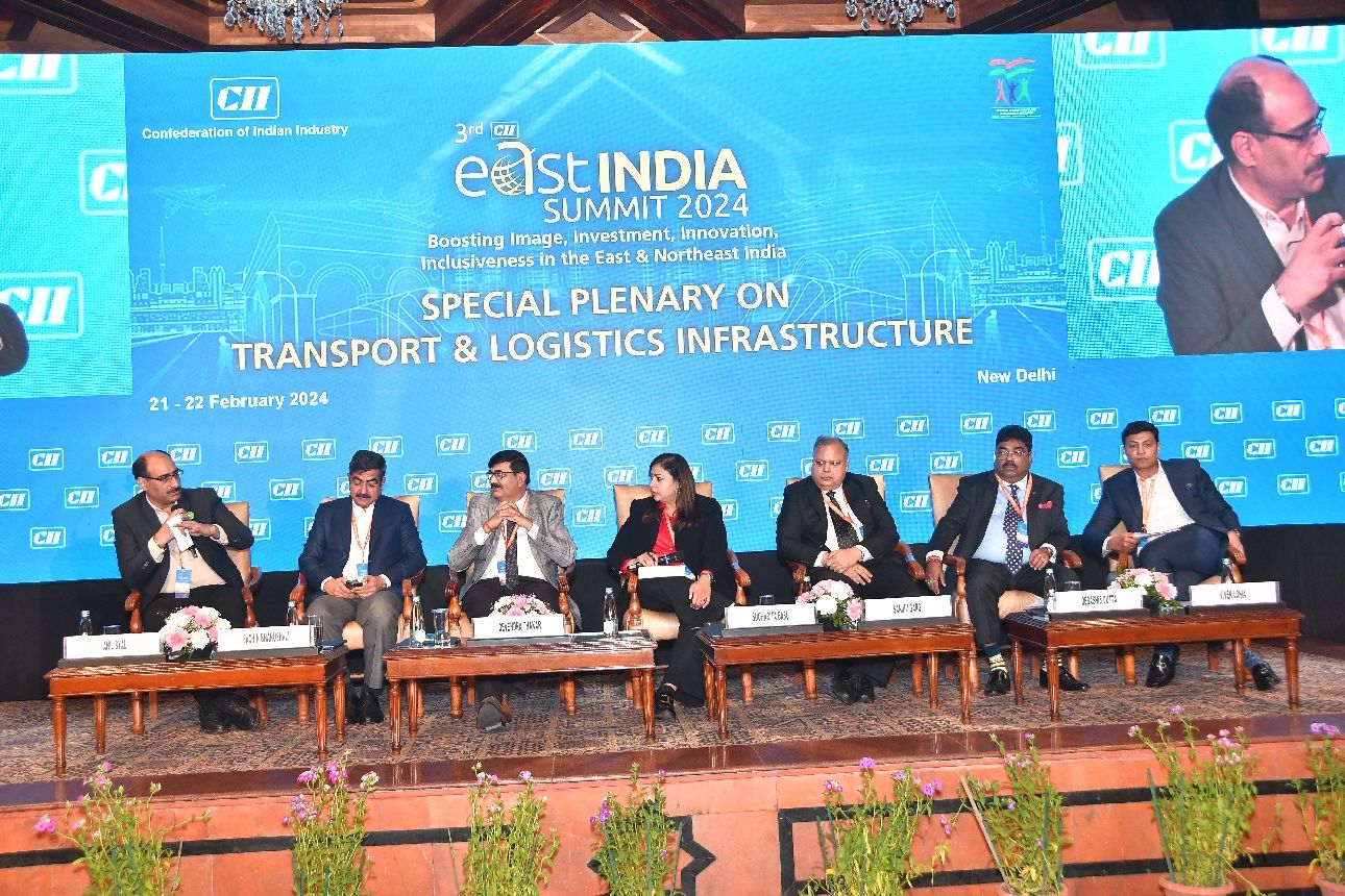 Our Managing Partner & Chairperson of West Bengal State Council - Confederation of Indian Industry at the East India Summit held at New Delhi conducting Special Plenary Session on “Transport & Logistics Infrastructure in East & North East