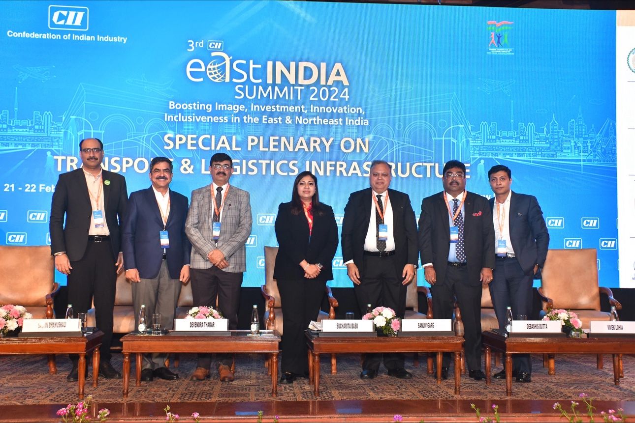 Our Managing Partner & Chairperson of West Bengal State Council - Confederation of Indian Industry at the East India Summit held at New Delhi conducting Special Plenary Session on “Transport & Logistics Infrastructure in East & North East
