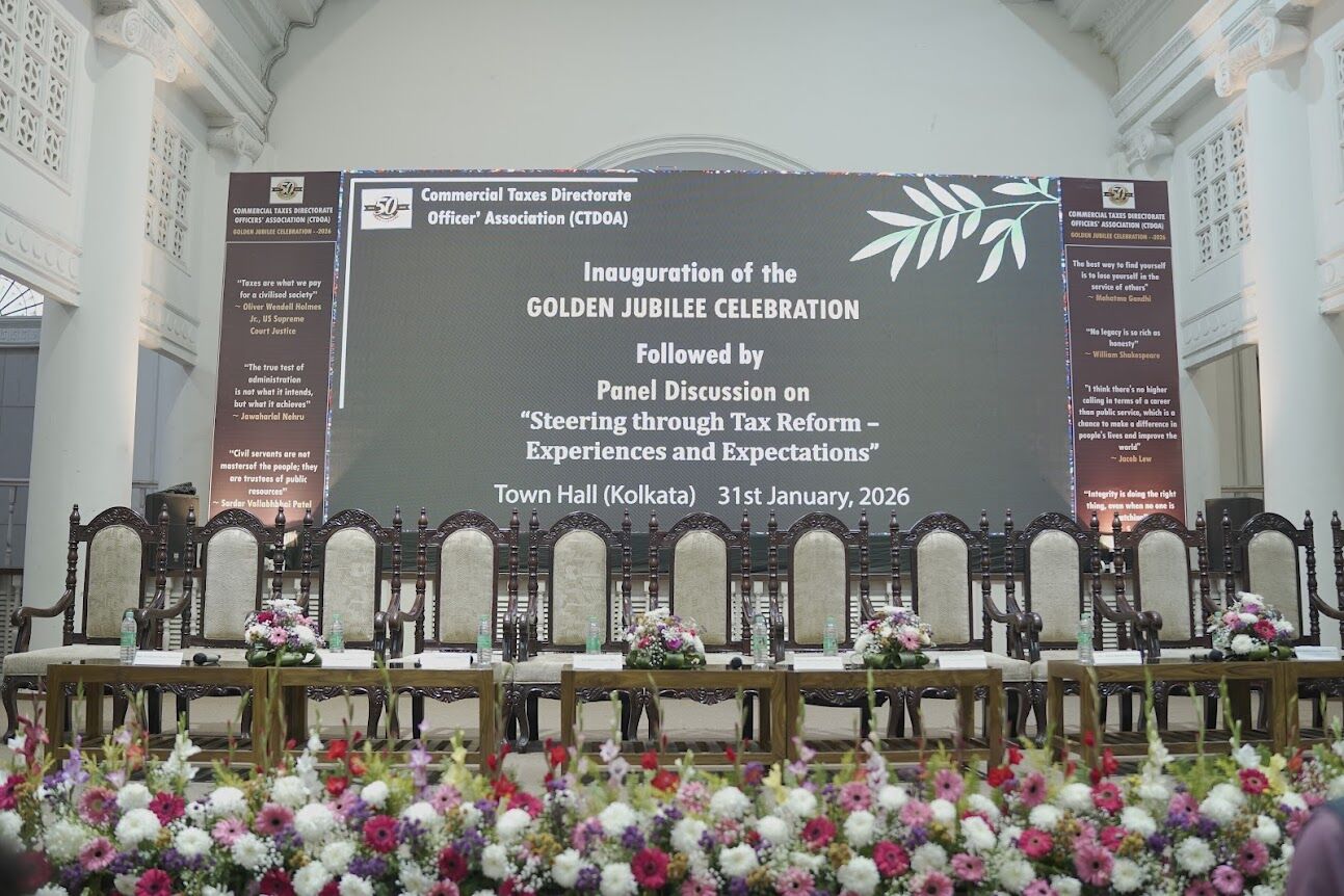 AQUILAW was honoured to be part of the Golden Jubilee Celebrations of the Commercial Taxes Directorate Officers' Association (Kolkata, West Bengal), bringing together senior officers and experts to discuss tax governance and the future of GST.