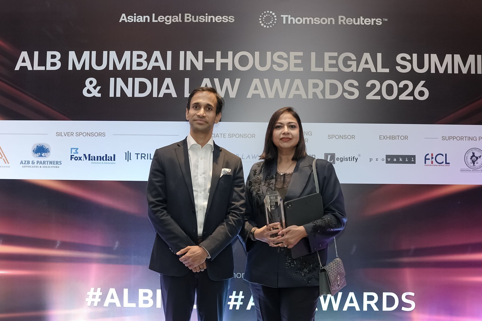 Proud to share that AQUILAW has secured 5 recognitions at the Asian Legal Business India Law Awards 2026!  A standout moment: Astha Sharma (Partner) has been named Young Lawyer of the Year 2026.