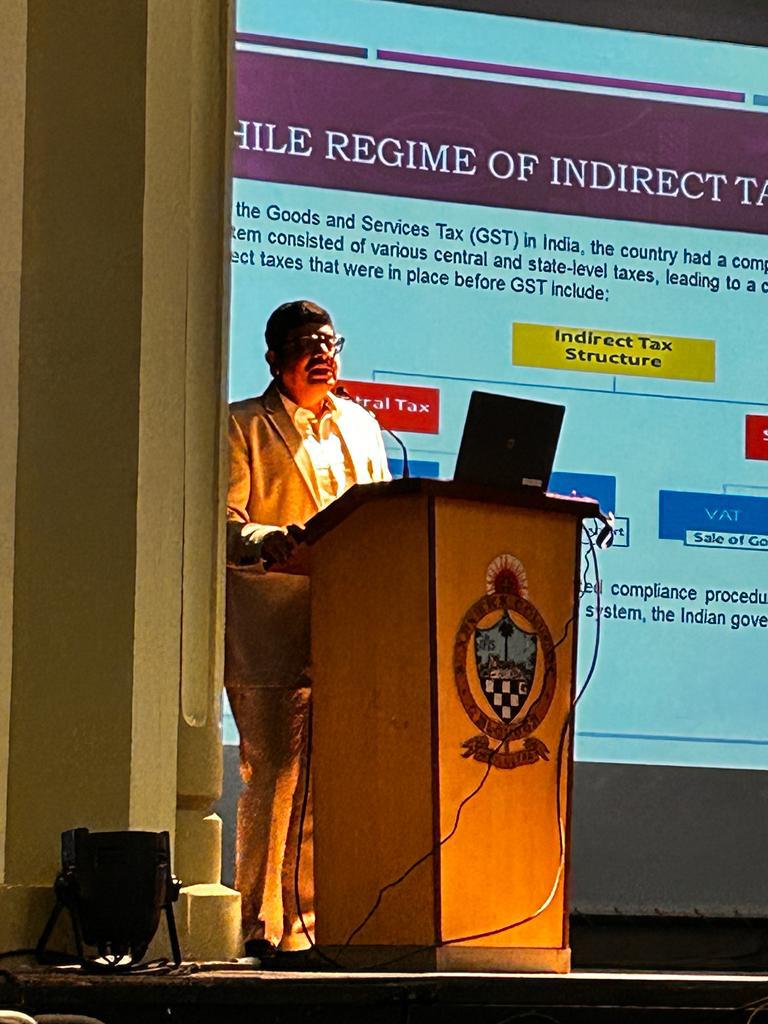 Our Executive Director and Head of Indirect Tax, Mr. Rajarshi Dasgupta was invited by the prestigious St. Xavier's College (Autonomous), Kolkata College to address 300 BCOM (H) students and share his insights on Goods and Services Tax (GST)