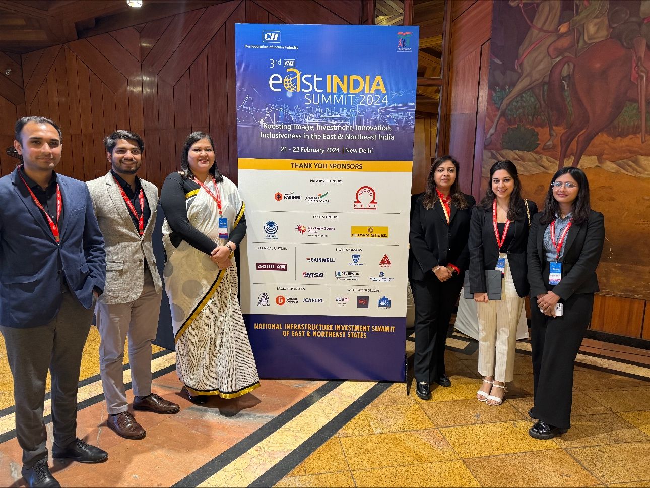 Our Managing Partner & Chairperson of West Bengal State Council - Confederation of Indian Industry at the East India Summit held at New Delhi conducting Special Plenary Session on “Transport & Logistics Infrastructure in East & North East