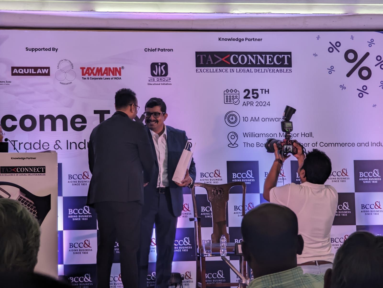 Our Executive Director and Head of Taxes Rajarshi Dasgupta speaking at the Seminar organised by BCC&I on GST & Income Tax.