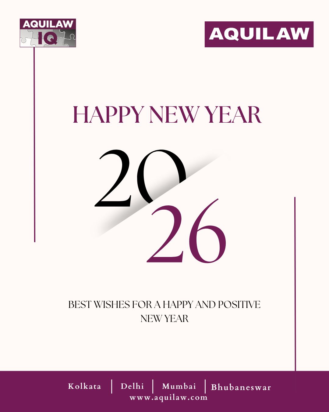 A very Happy New Year from all of us at AQUILAW as we enter 2026 - focused, fearless, and future-ready. With gratitude for all that was and ambition for all that lies ahead.